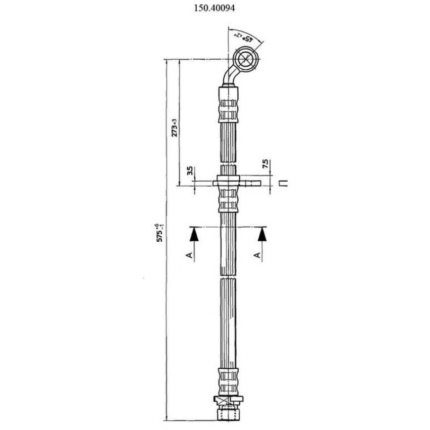 CENTRIC PARTS 150.40094 Centric Brake Hose