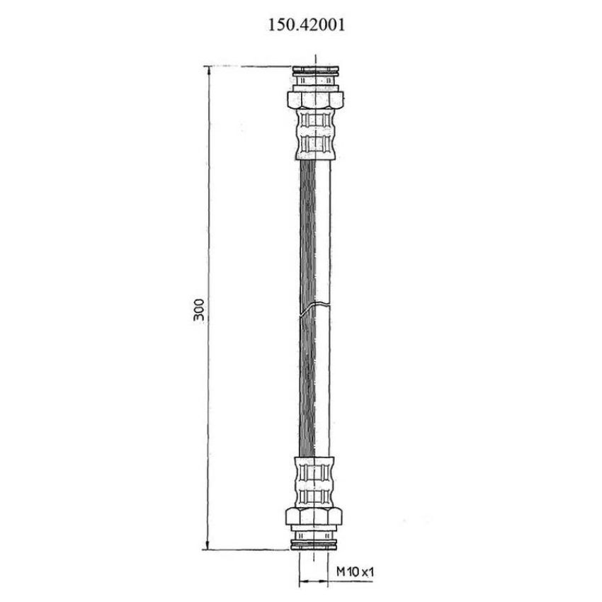 CENTRIC PARTS 150.42001 Centric Brake Hose