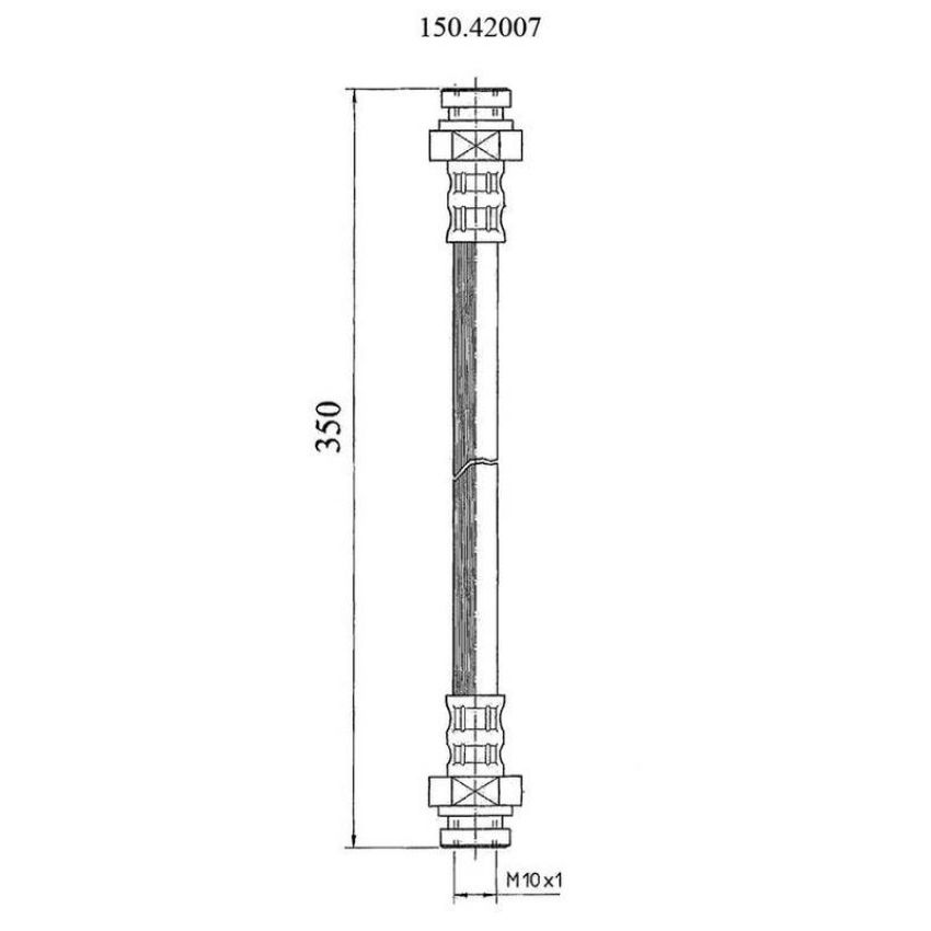 CENTRIC PARTS 150.42007 Centric Brake Hose