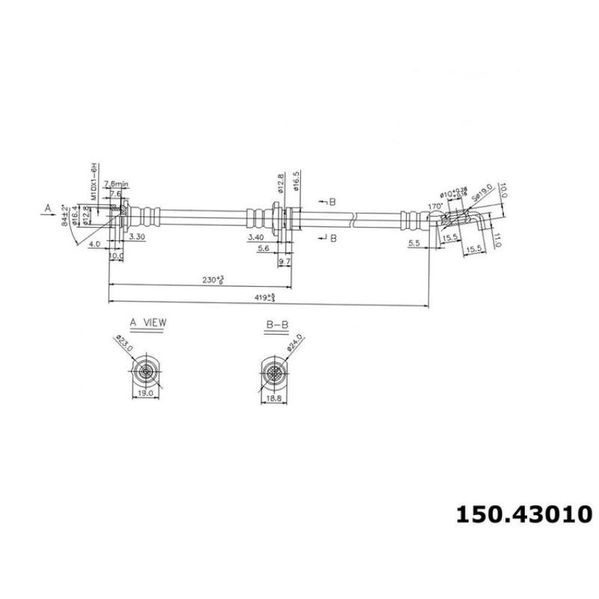 CENTRIC PARTS 150.43010 Centric Brake Hose