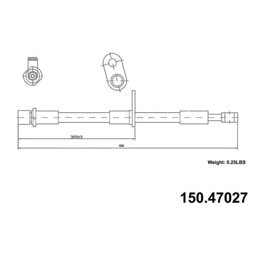 CENTRIC PARTS 150.47027 Centric Brake Hose