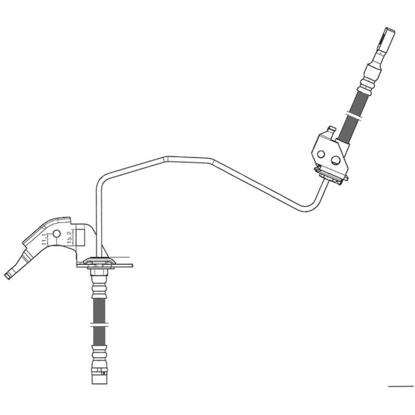 CENTRIC PARTS 150.62435 Centric Brake Hose