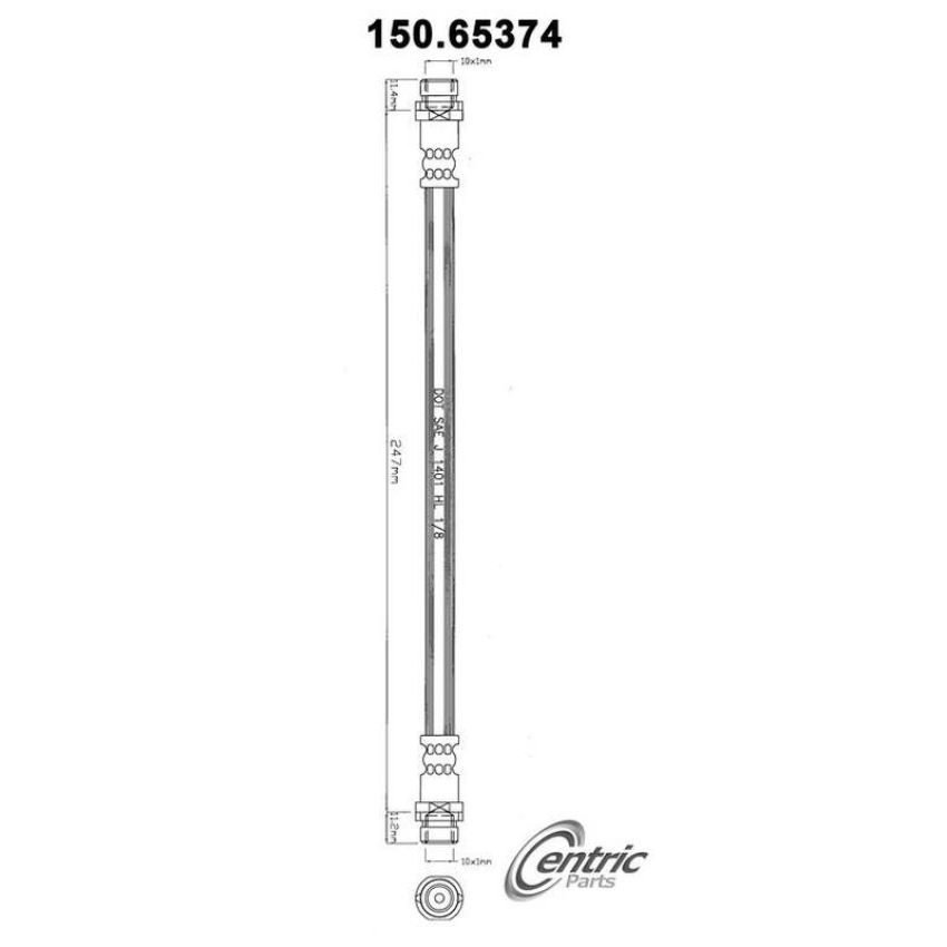 CENTRIC PARTS 150.65374 Centric Brake Hose