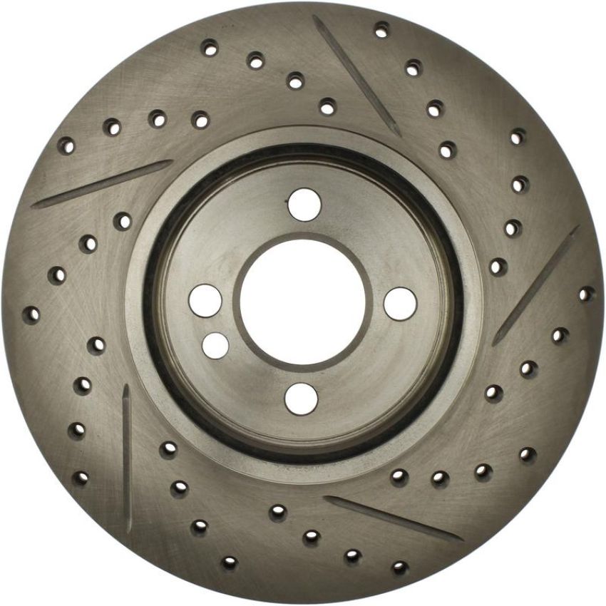 CENTRIC PARTS 227.34101 C-Tek Standard Drilled and Slotted Brake Rotor