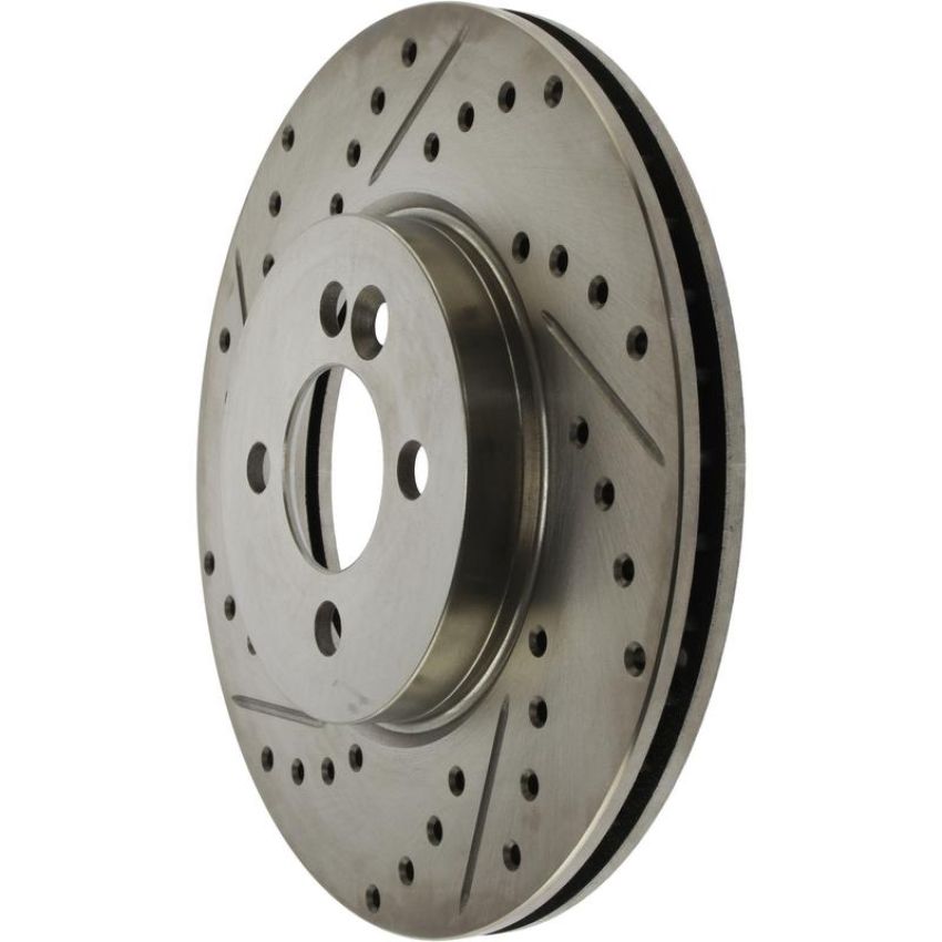 CENTRIC PARTS 227.34101 C-Tek Standard Drilled and Slotted Brake Rotor