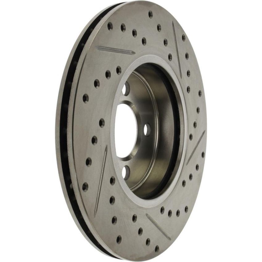 CENTRIC PARTS 227.34101 C-Tek Standard Drilled and Slotted Brake Rotor