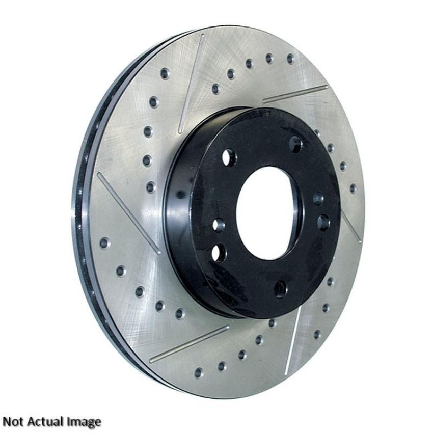 CENTRIC PARTS 227.34104 C-Tek Standard Drilled and Slotted Brake Rotor