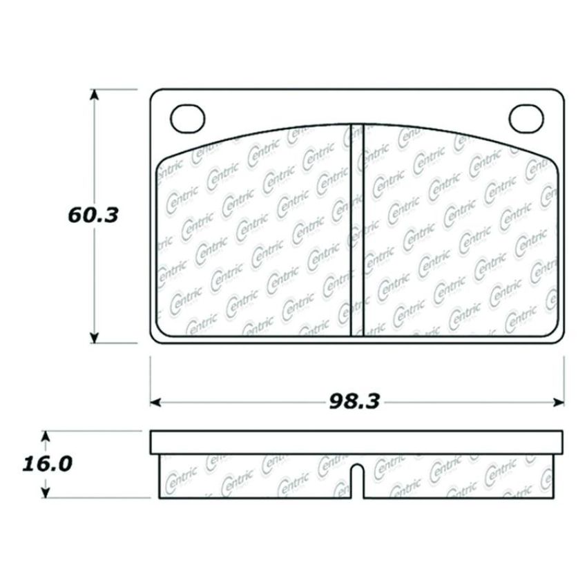 CENTRIC PARTS 300.00430 Centric Premium Semi-Metallic Brake Pads with Shims