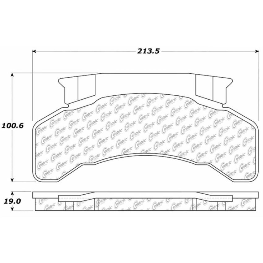CENTRIC PARTS 300.02240 Centric Premium Semi-Metallic Brake Pads with Shims and Hardware