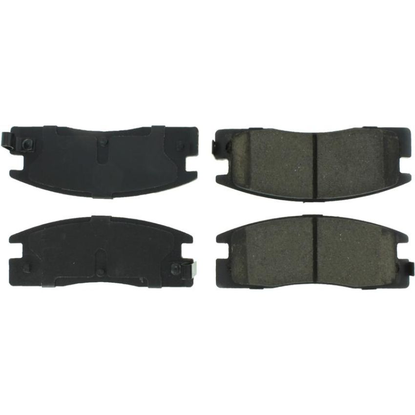 CENTRIC PARTS 300.03980 Centric Premium Semi-Metallic Brake Pads with Shims and Hardware