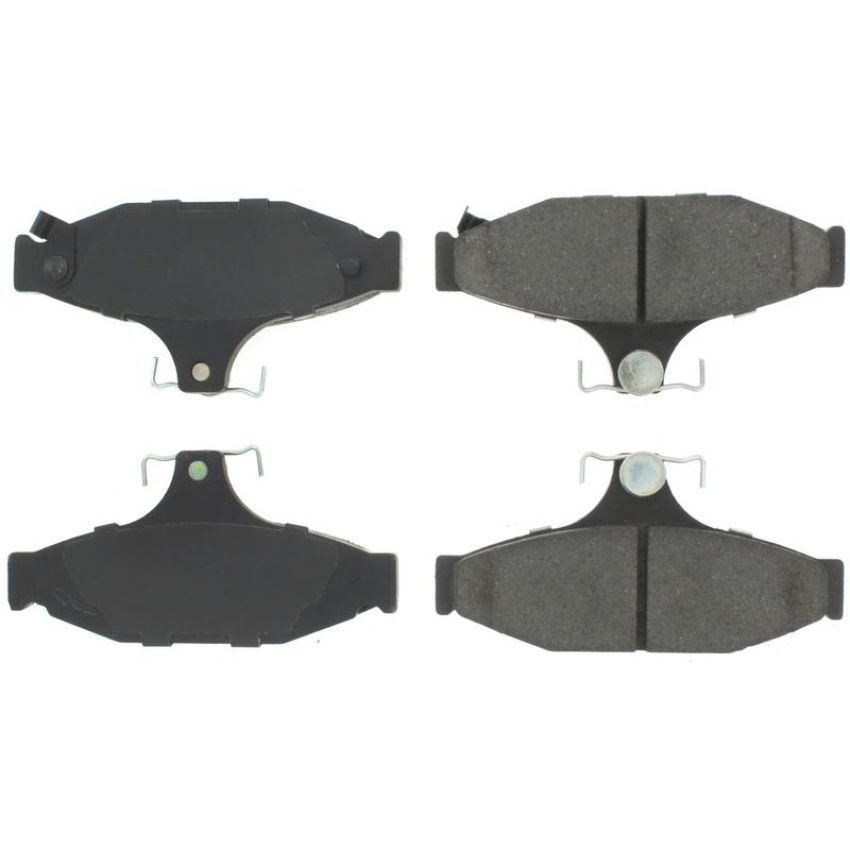 CENTRIC PARTS 300.04130 Centric Premium Semi-Metallic Brake Pads with Shims and Hardware