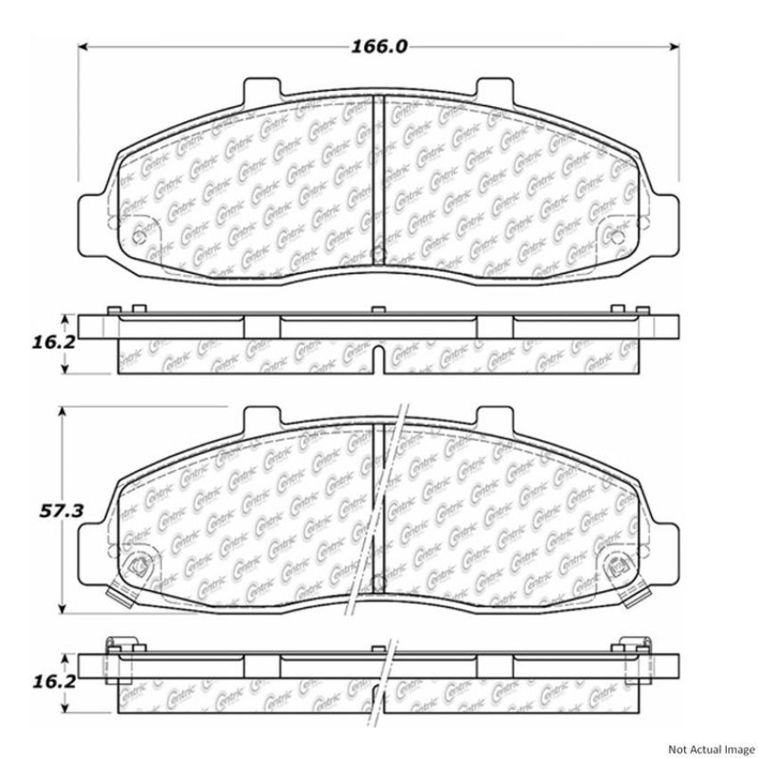 CENTRIC PARTS 300.06790 Centric Premium Semi-Metallic Brake Pads with Shims and Hardware