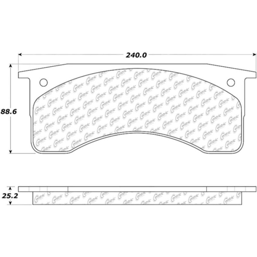 CENTRIC PARTS 300.07690 Centric Premium Semi-Metallic Brake Pads with Shims and Hardware