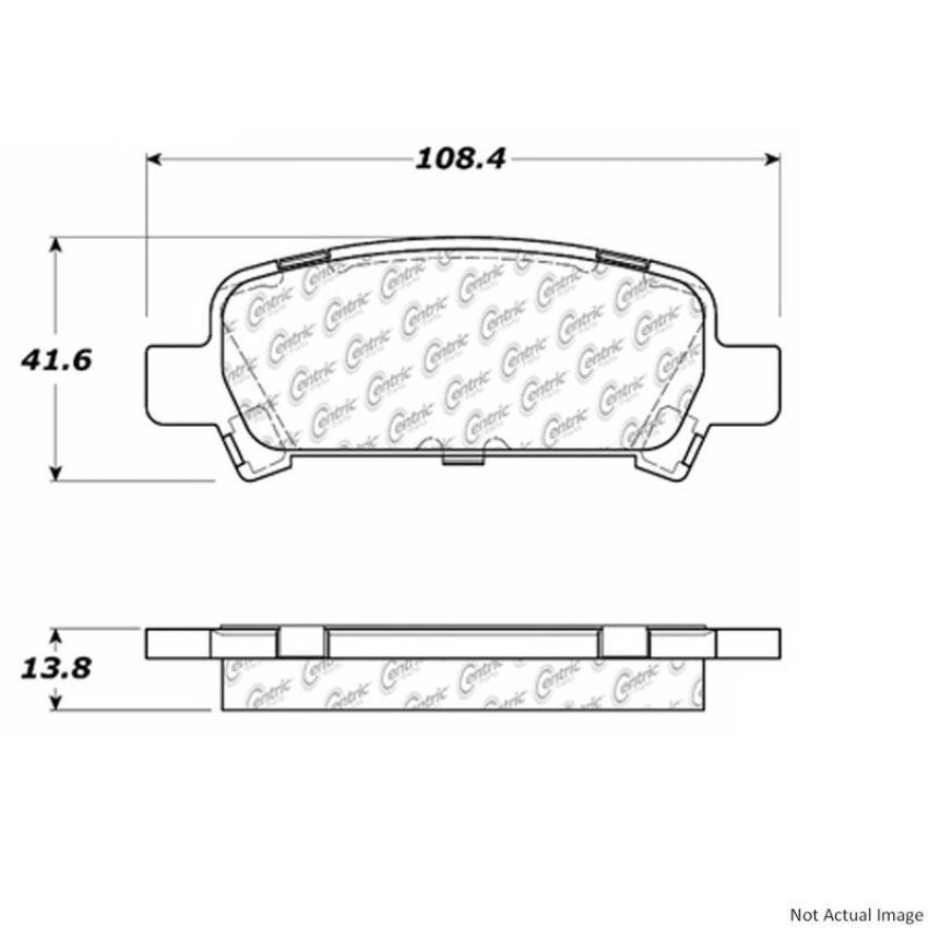 CENTRIC PARTS 300.07700 Centric Premium Semi-Metallic Brake Pads with Shims and Hardware