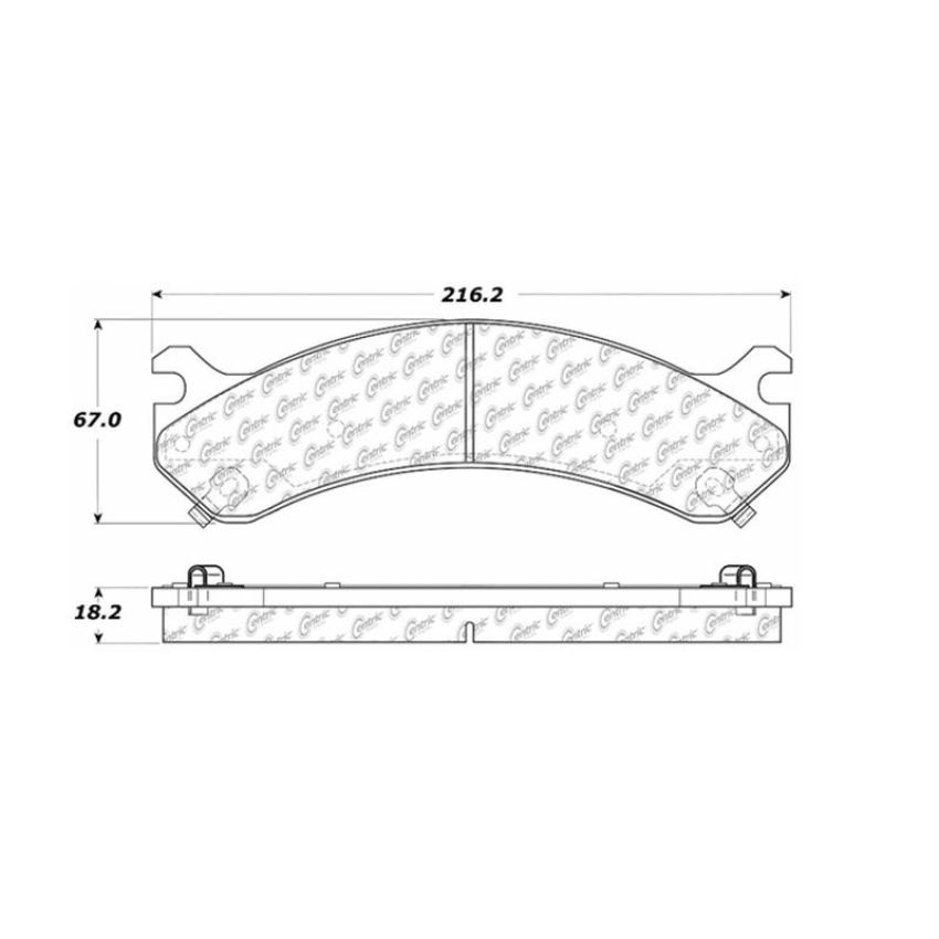 CENTRIC PARTS 300.07840 Centric Premium Semi-Metallic Brake Pads with Shims and Hardware