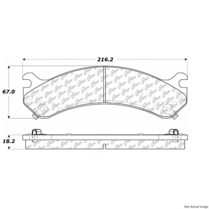 CENTRIC PARTS 300.07840 Centric Premium Semi-Metallic Brake Pads with Shims and Hardware
