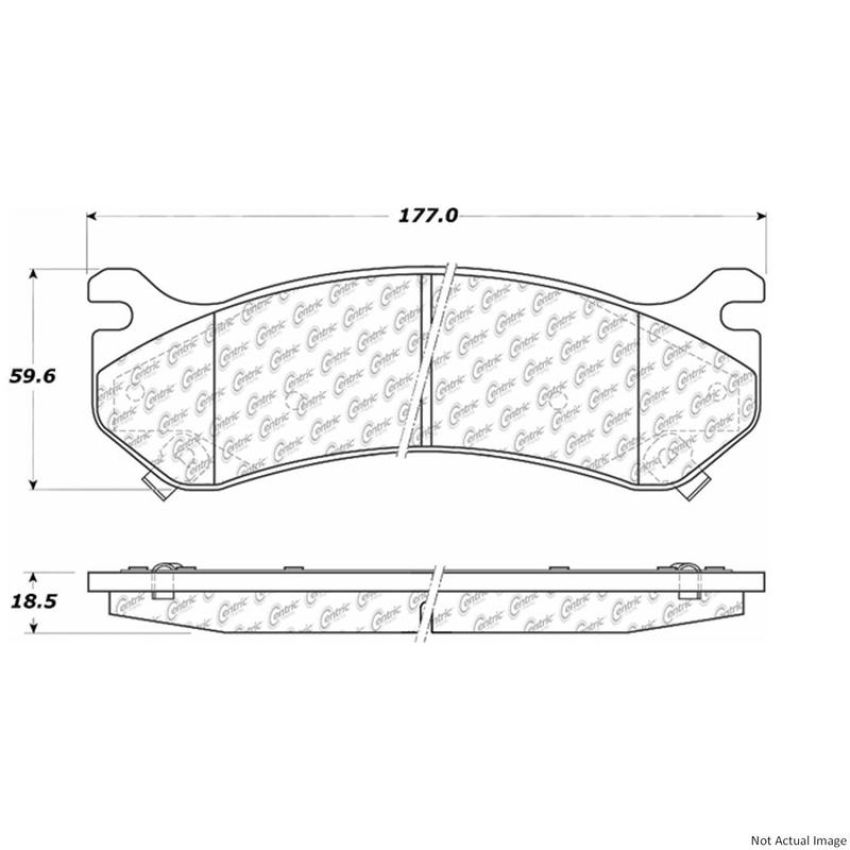 CENTRIC PARTS 300.07850 Centric Premium Semi-Metallic Brake Pads with Shims and Hardware