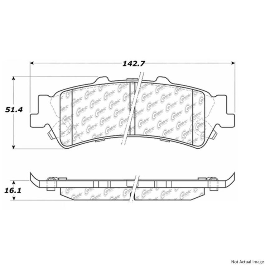 CENTRIC PARTS 300.07920 Centric Premium Semi-Metallic Brake Pads with Shims and Hardware