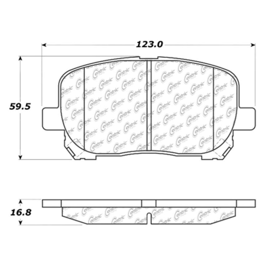 CENTRIC PARTS 300.09230 Centric Premium Semi-Metallic Brake Pads with Shims and Hardware