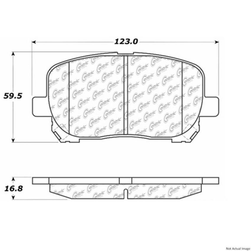 CENTRIC PARTS 300.09230 Centric Premium Semi-Metallic Brake Pads with Shims and Hardware