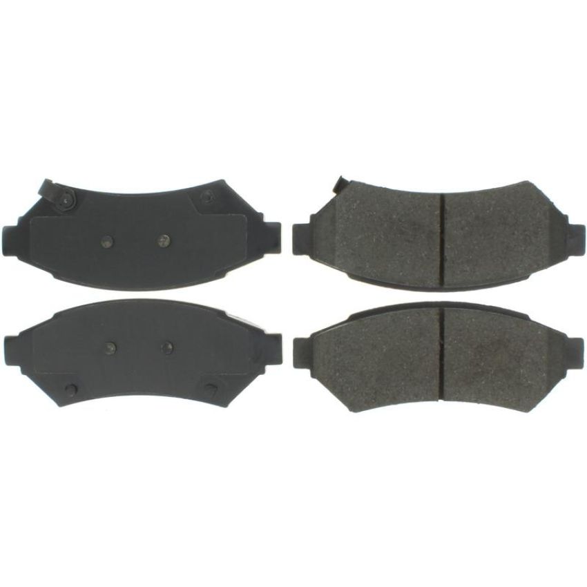 CENTRIC PARTS 300.10750 Centric Premium Semi-Metallic Brake Pads with Shims and Hardware
