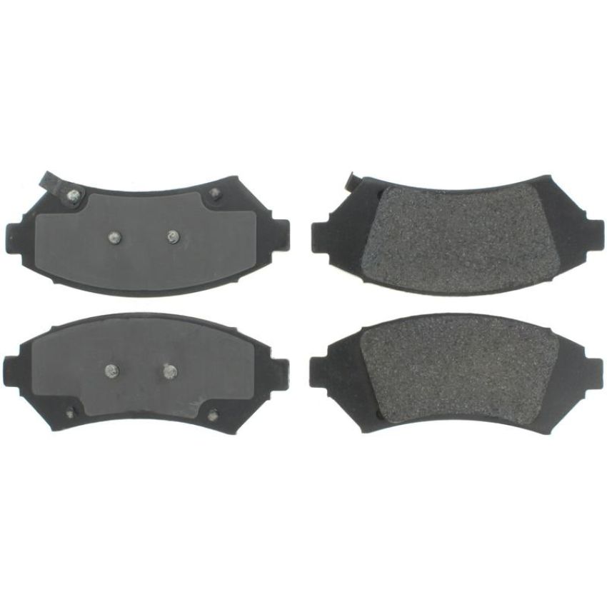 CENTRIC PARTS 300.10760 Centric Premium Semi-Metallic Brake Pads with Shims and Hardware