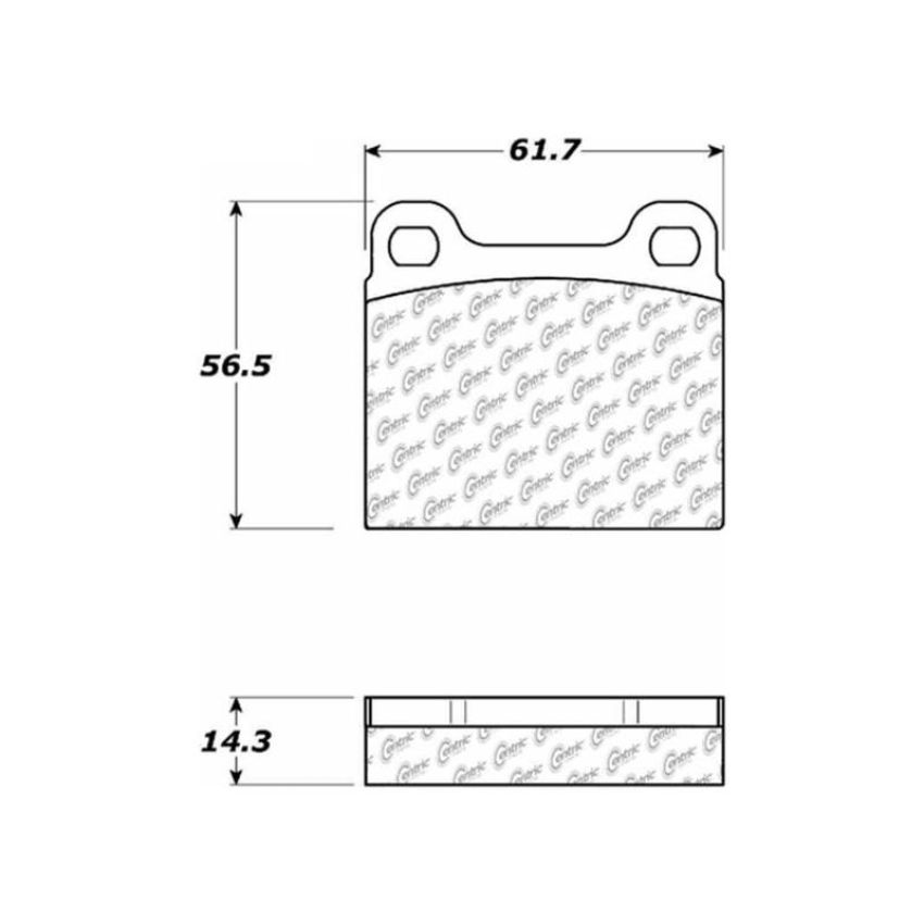 CENTRIC PARTS 301.00310 Centric Premium Ceramic Brake Pads with Shims