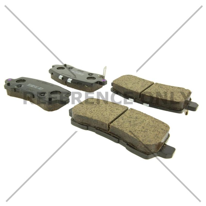 CENTRIC PARTS 301.16980 Centric Premium Ceramic Brake Pads with Shims and Hardware
