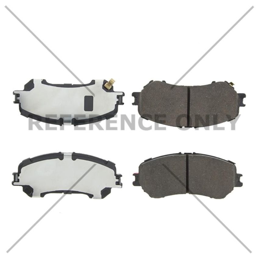 CENTRIC PARTS 301.17370 Centric Premium Ceramic Brake Pads with Shims and Hardware