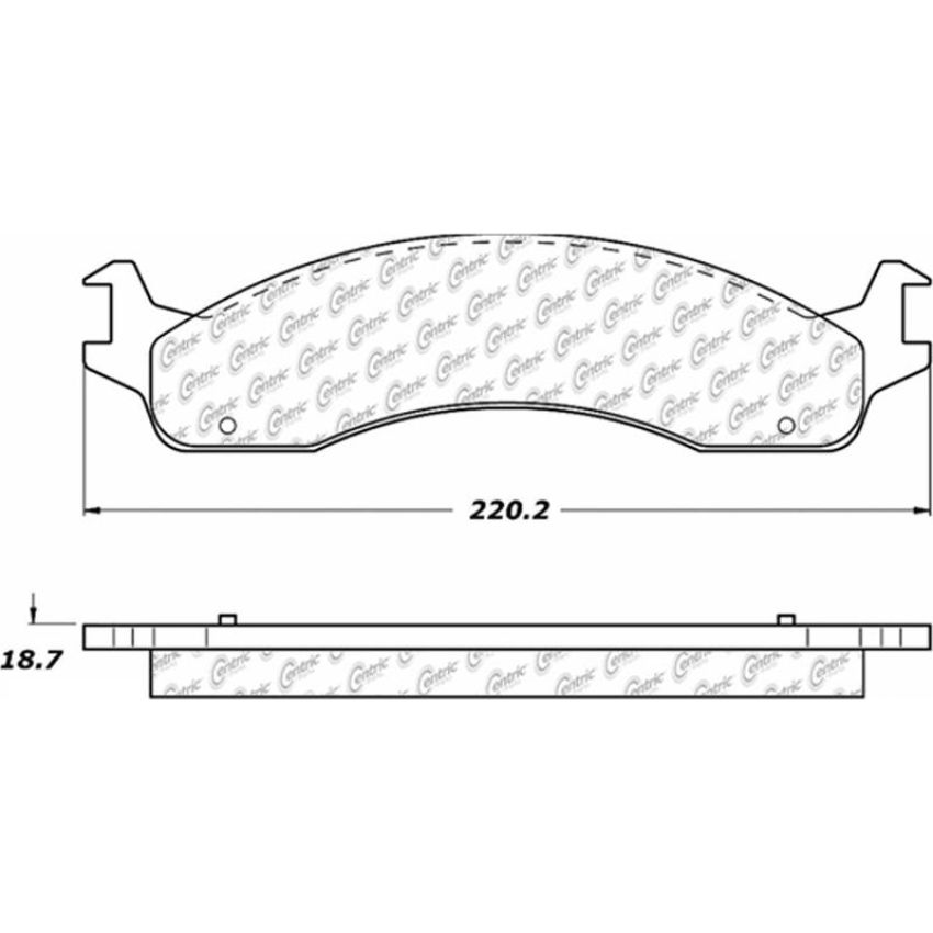 CENTRIC PARTS 306.06550 Centric Fleet Performance Brake Pads with Hardware