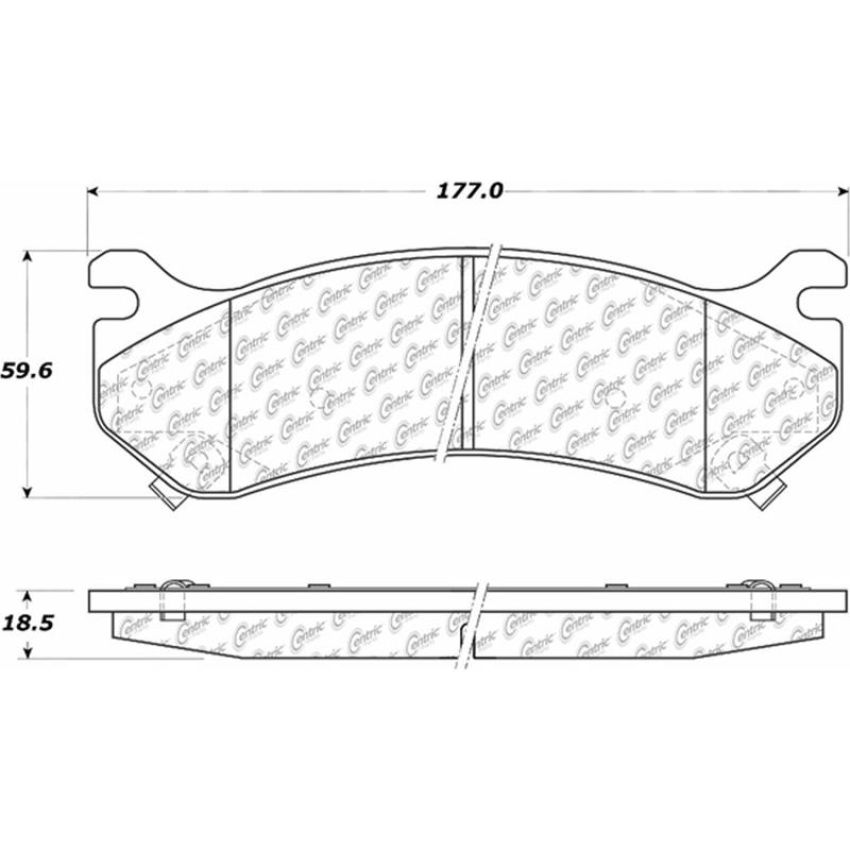 CENTRIC PARTS 306.07850 Centric Fleet Performance Brake Pads with Hardware