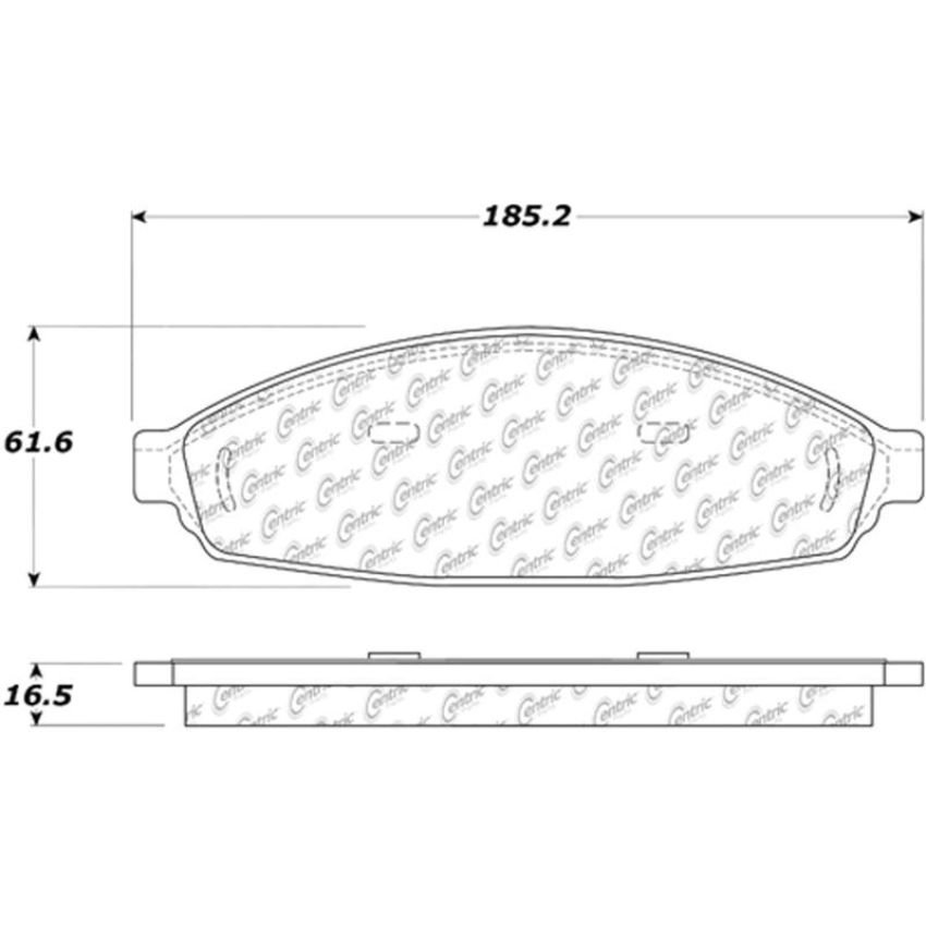 CENTRIC PARTS 306.09310 Centric Fleet Performance Brake Pads with Hardware