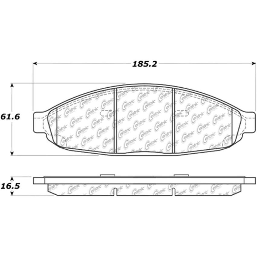 CENTRIC PARTS 306.09970 Centric Fleet Performance Brake Pads with Hardware