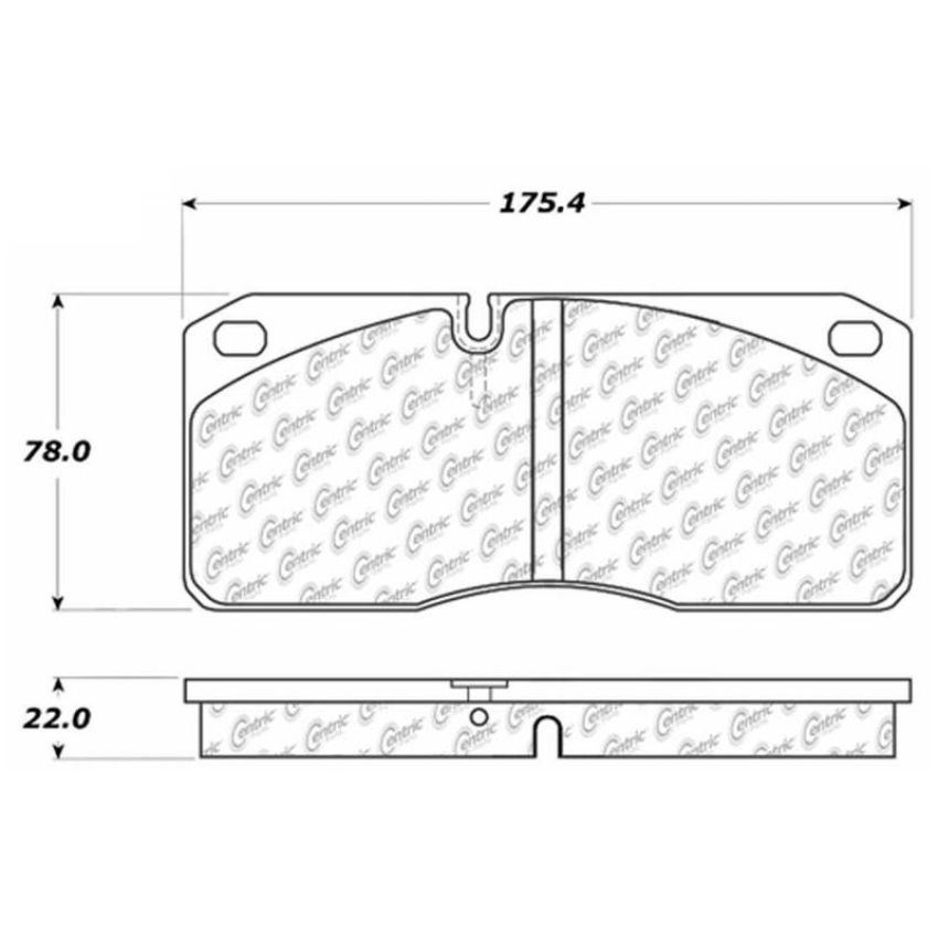 CENTRIC PARTS 306.10270 Centric Fleet Performance Brake Pads with Hardware