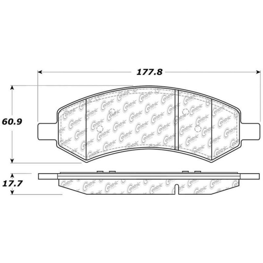 CENTRIC PARTS 306.10840 Centric Fleet Performance Brake Pads with Hardware