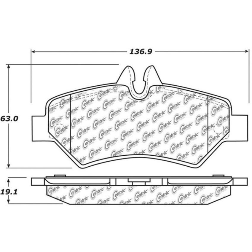 CENTRIC PARTS 306.13170 Centric Fleet Performance Brake Pads with Hardware