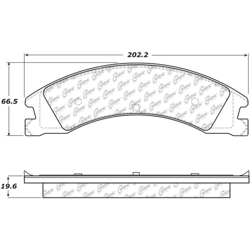 CENTRIC PARTS 306.13300 Centric Fleet Performance Brake Pads with Hardware