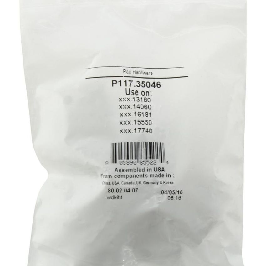 CENTRIC PARTS 306.15550 Centric Fleet Performance Brake Pads with Hardware