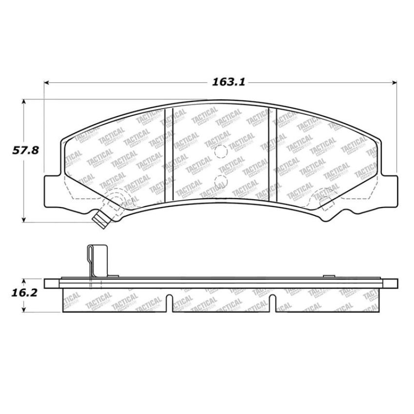 CENTRIC PARTS 307.11590 Centric Tactical Police Duty Brake Pads with Hardware