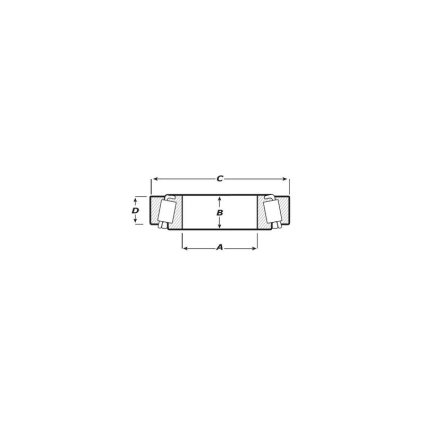 CENTRIC PARTS 410.75000E C-Tek Standard Wheel Bearing and Race Set
