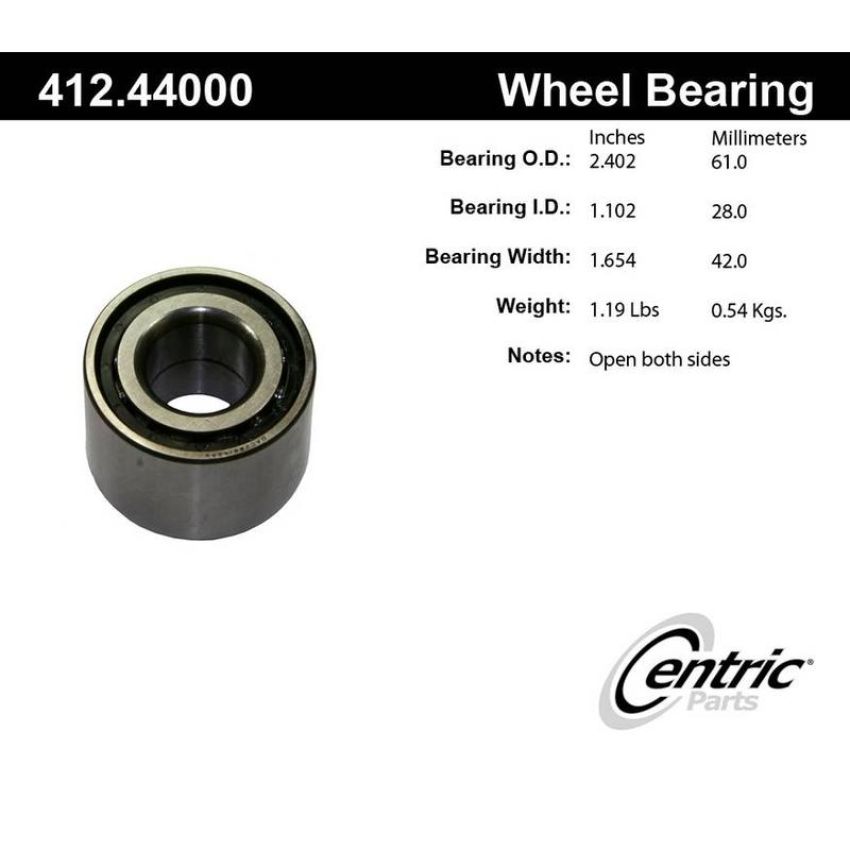 CENTRIC PARTS 412.44000 Centric Premium Double Row Wheel Bearing