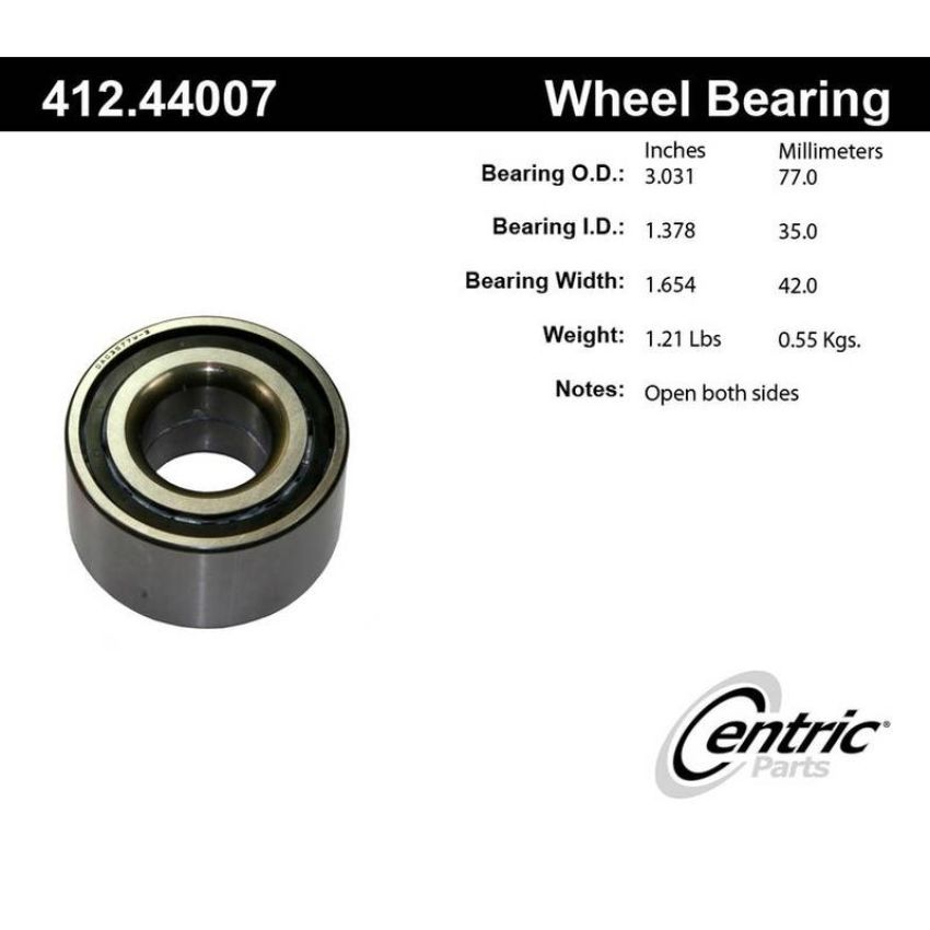 CENTRIC PARTS 412.44007 Centric Premium Double Row Wheel Bearing