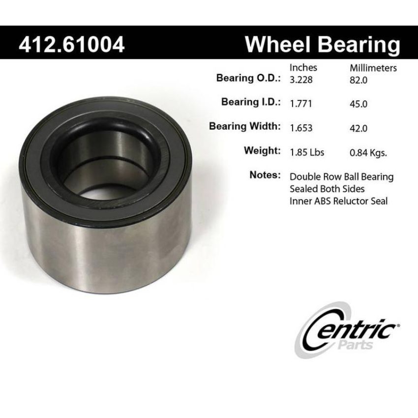CENTRIC PARTS 412.61004 Centric Premium Double Row Wheel Bearing