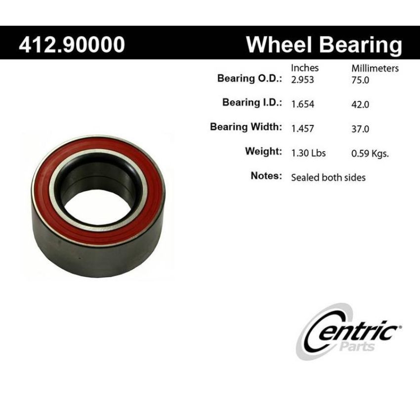 CENTRIC PARTS 412.90000 Centric Premium Double Row Wheel Bearing