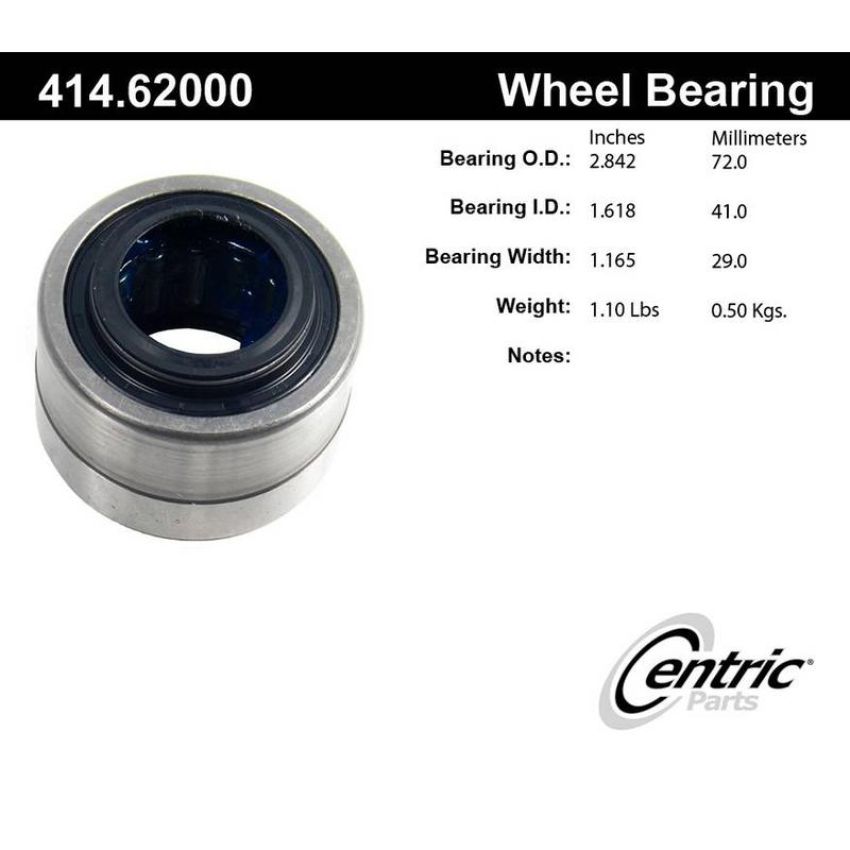CENTRIC PARTS 414.62000 Centric Premium Axle Shaft Repair Bearing