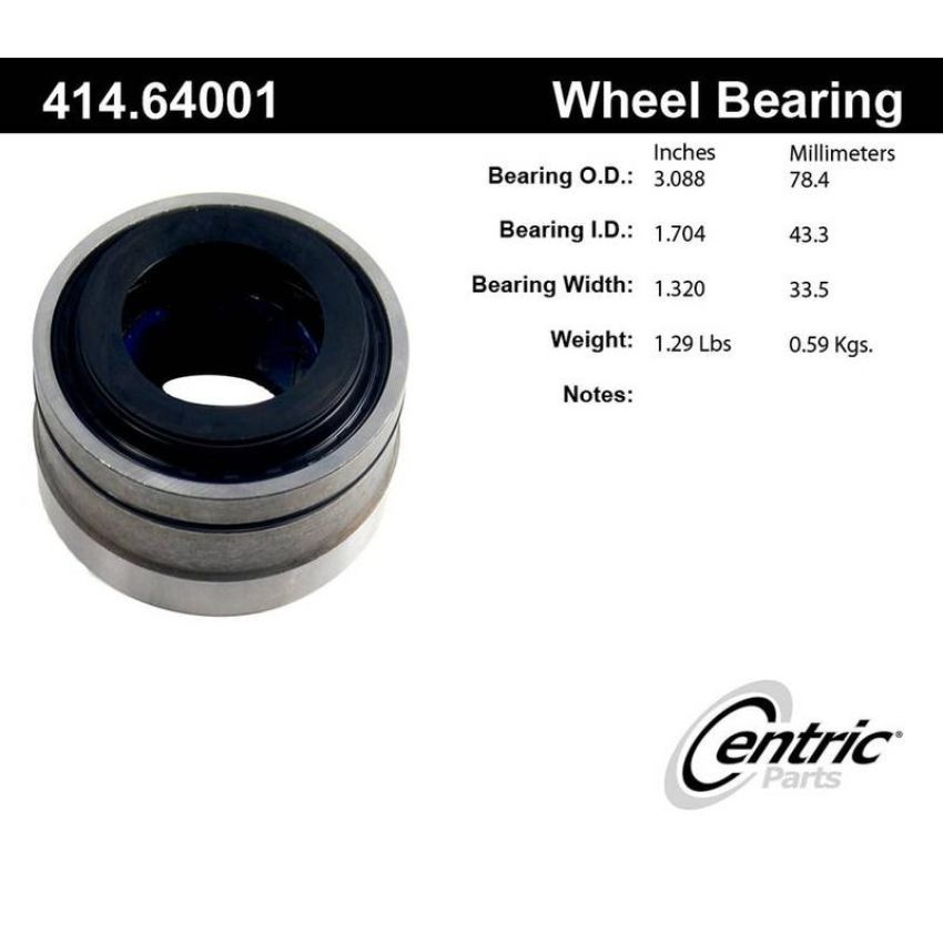 CENTRIC PARTS 414.64001 Centric Premium Axle Shaft Repair Bearing