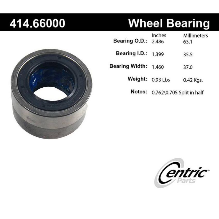 CENTRIC PARTS 414.66000 Centric Premium Axle Shaft Repair Bearing