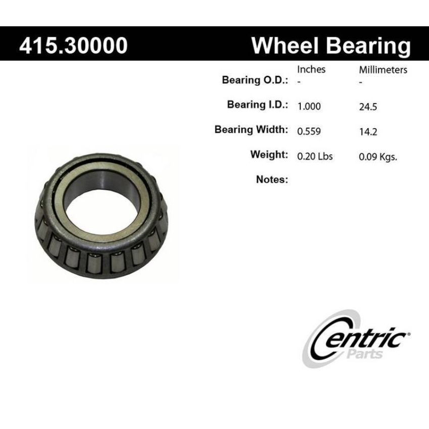 CENTRIC PARTS 415.30000 Centric Premium Bearing Cone