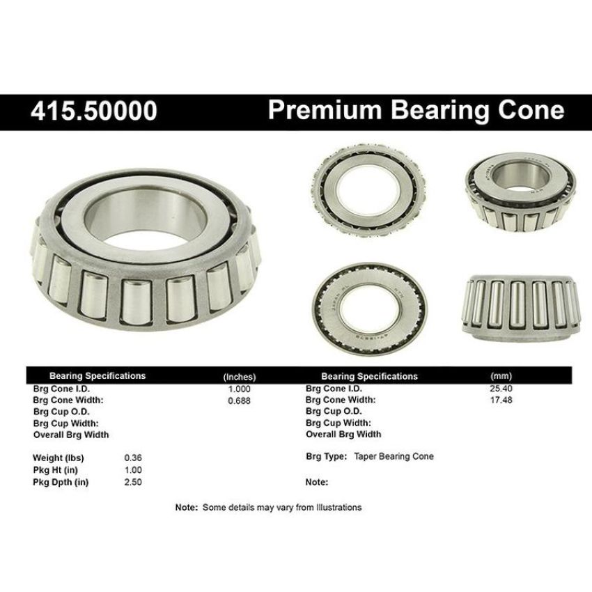 CENTRIC PARTS 415.50000 Centric Premium Bearing Cone
