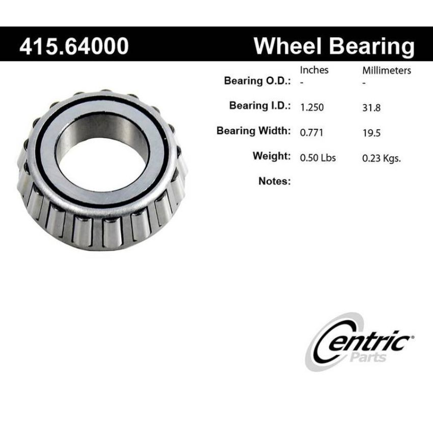 CENTRIC PARTS 415.64000 Centric Premium Bearing Cone
